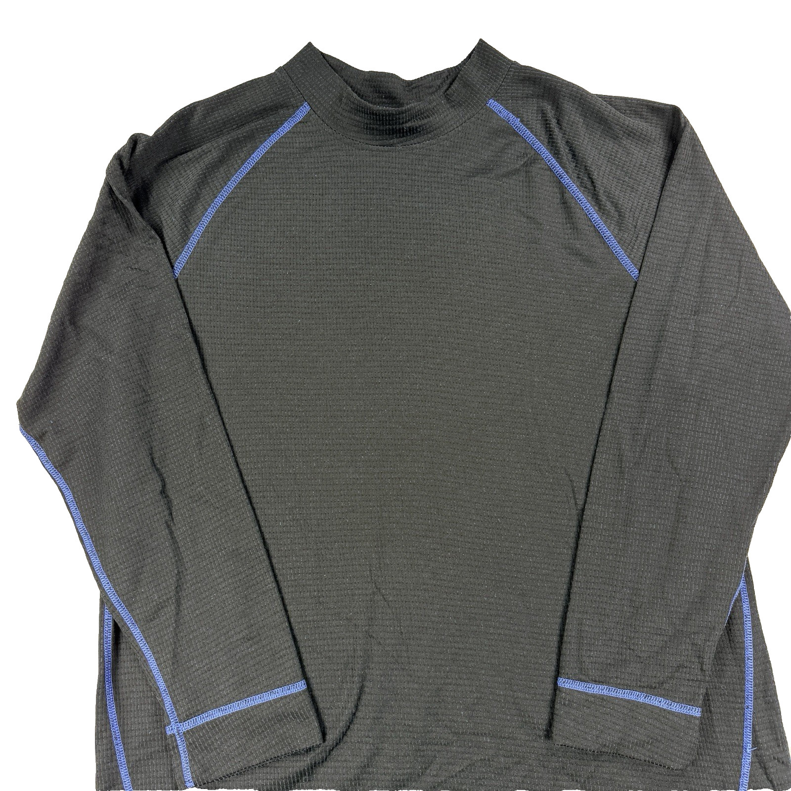 Mens Russell Dri Power 360 Long Sleeve Training Shirt Black Blue Size Large