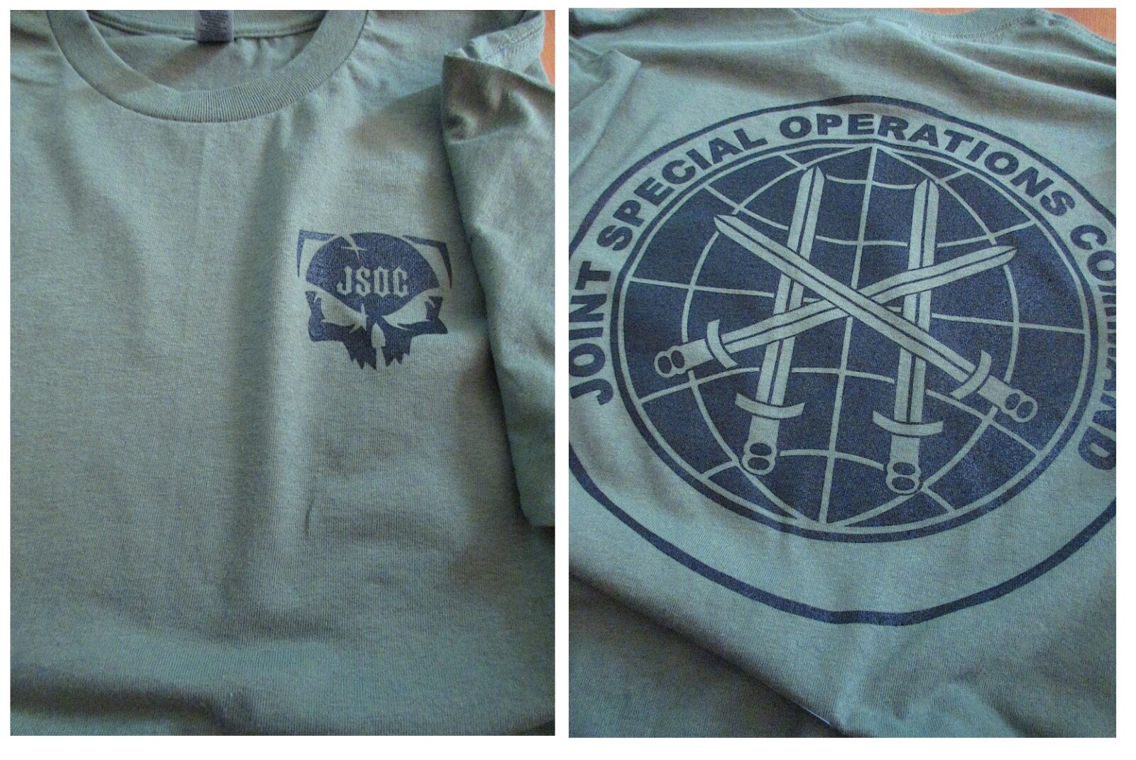 The Joint Special Operations Command (JSOC) Silkscreen (USSOCOM) T-Shirt LARGE