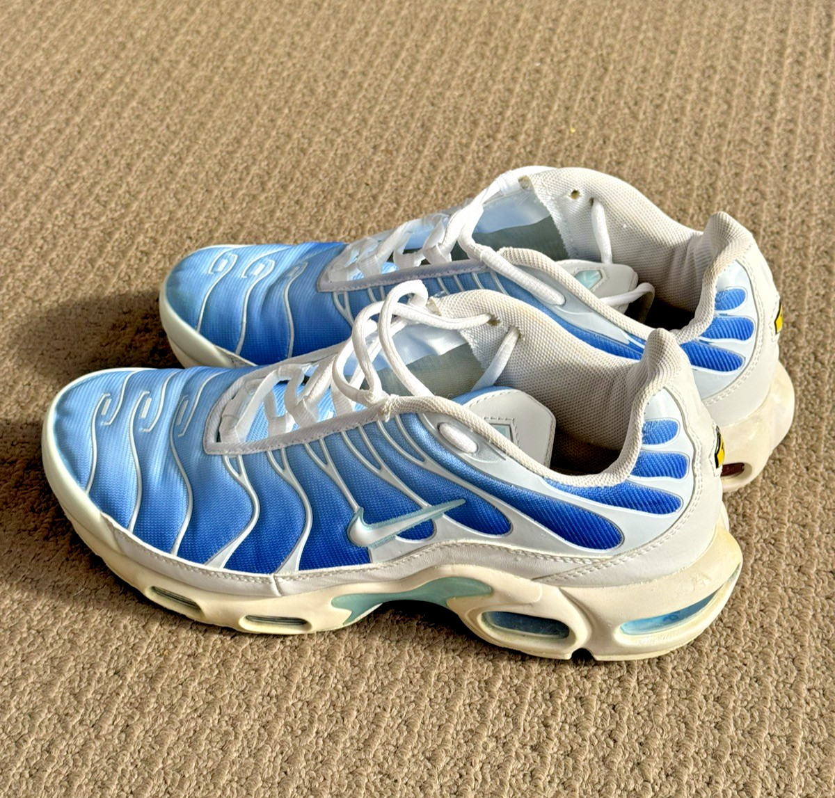 Nike Air Max Plus TN Battle Blue Sky Blue Mens Size 9.5 UK8.5 (852630-411)