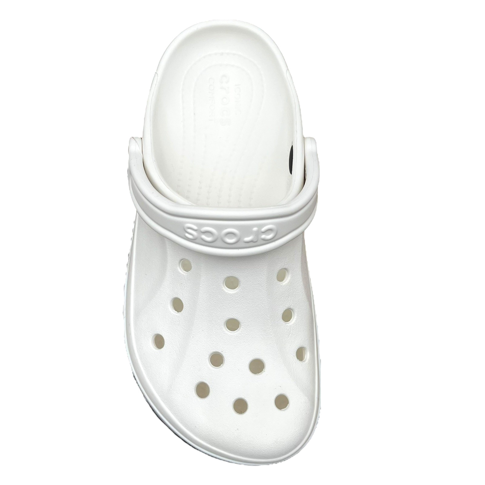 Crocs Bayaband Womens Slip-on Clogs Size 9 White Navy Water Friendly Lightweight
