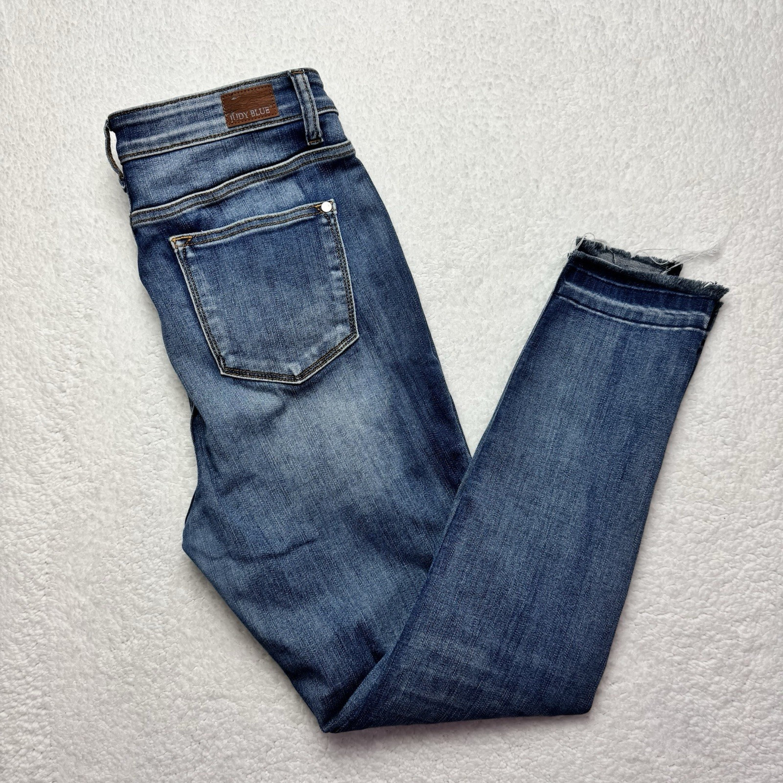 Judy Blue Jeans Womens 9/29 Blue Skinny Fit High Waist Medium Wash Denim JB82422