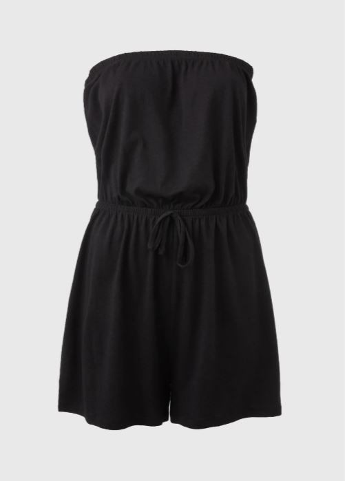 BNWT Matalan Black bandeau playsuit pool summer holiday beach (19)