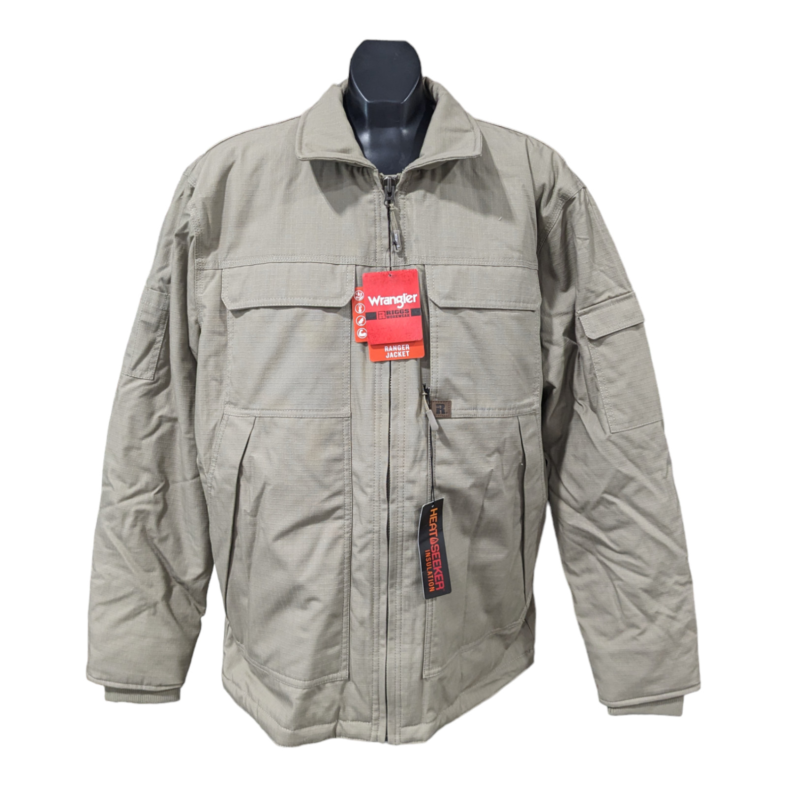 Wrangler Men’s Riggs Workwear Big & Tall Ranger Jacket – Dark Khaki – 3W181DK