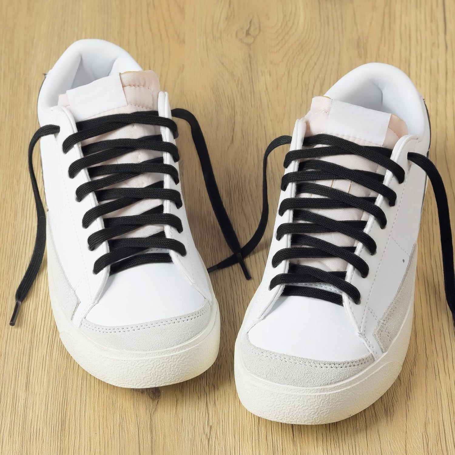 2 Pairs 1/4″ Flat Shoe Laces for Sneakers 11 Colors Athletic Shoelaces in 31″ –