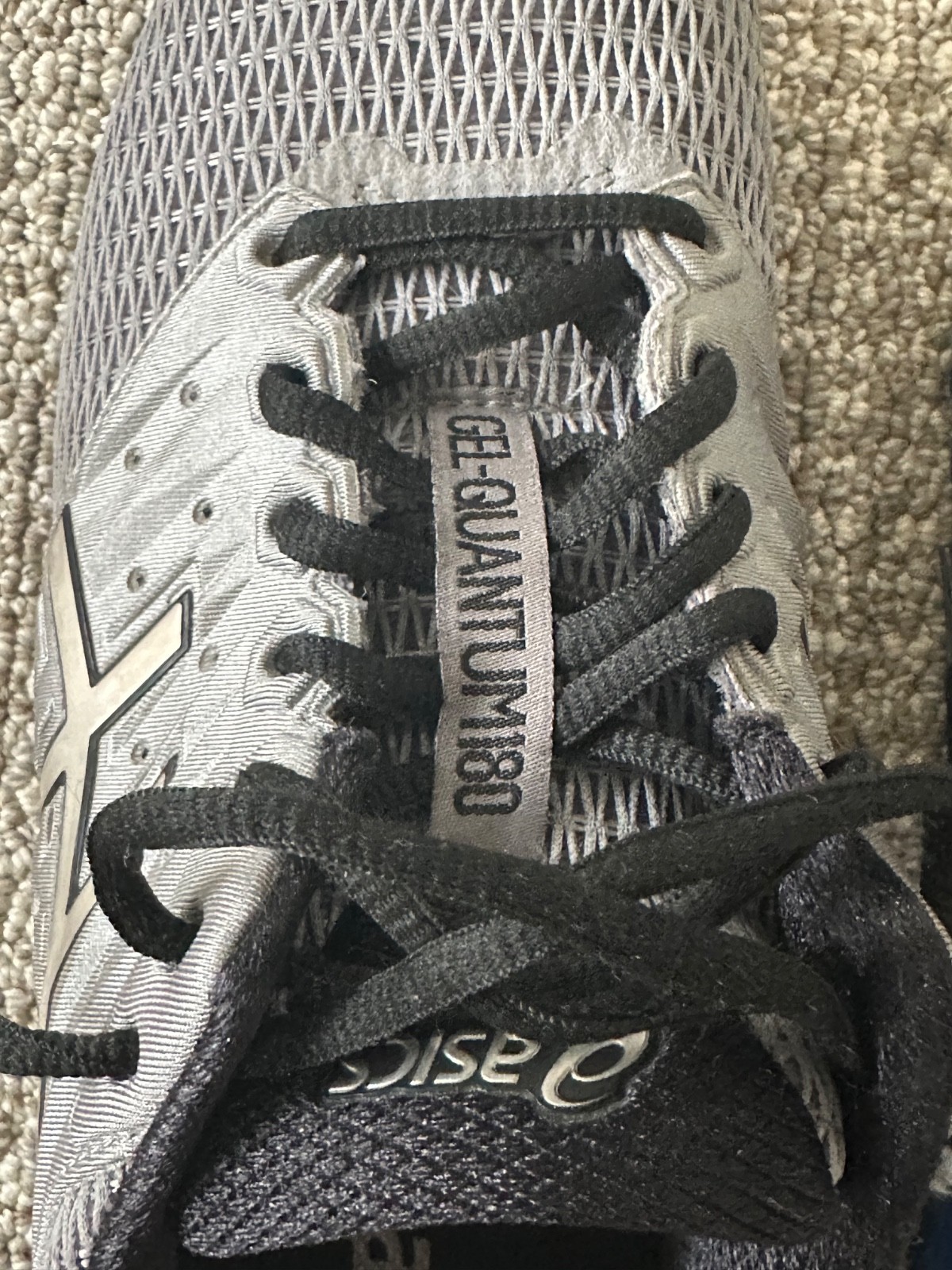 PREOWNED Asics Gel Quantum 180 Running Athletic Shoes Gray Size 9.5 Mens