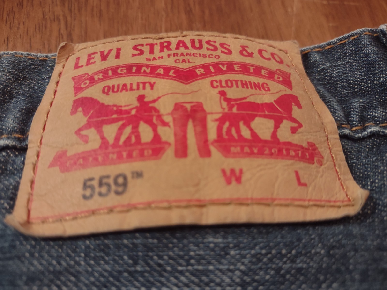 Levi’s 559 Relaxed Straight Men’s Jeans Size 52×29