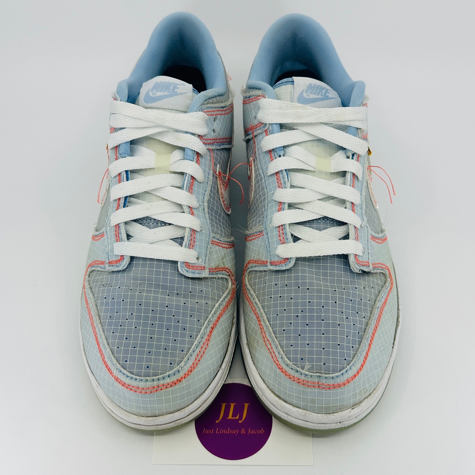 Nike Men’s Dunk Low x UNION LA Passport Pack ‘Argon’ Sneakers DJ9649-400 Size 8