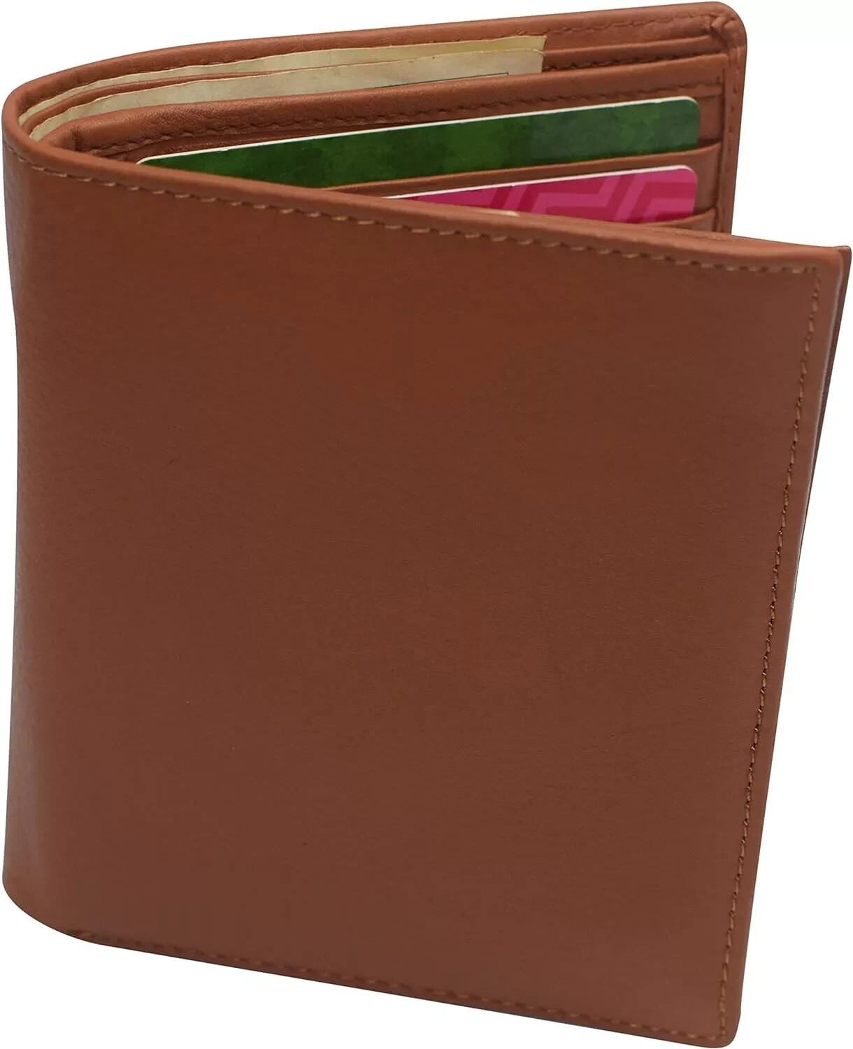 Men’s Genuine Leather Bifold Wallet Hipster Credit Card ID Holder RFID Blocking
