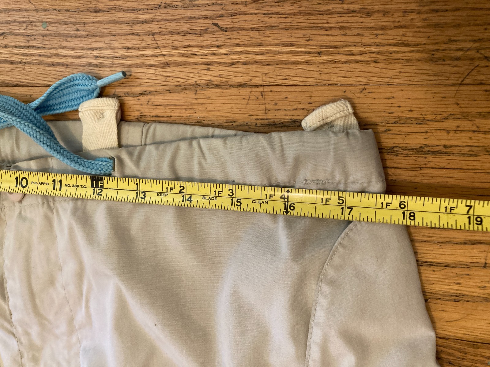 UFO Parachute Pants Light Blue Drawstring M Vintage 90s Cargo Y2K Rave Hip Hop