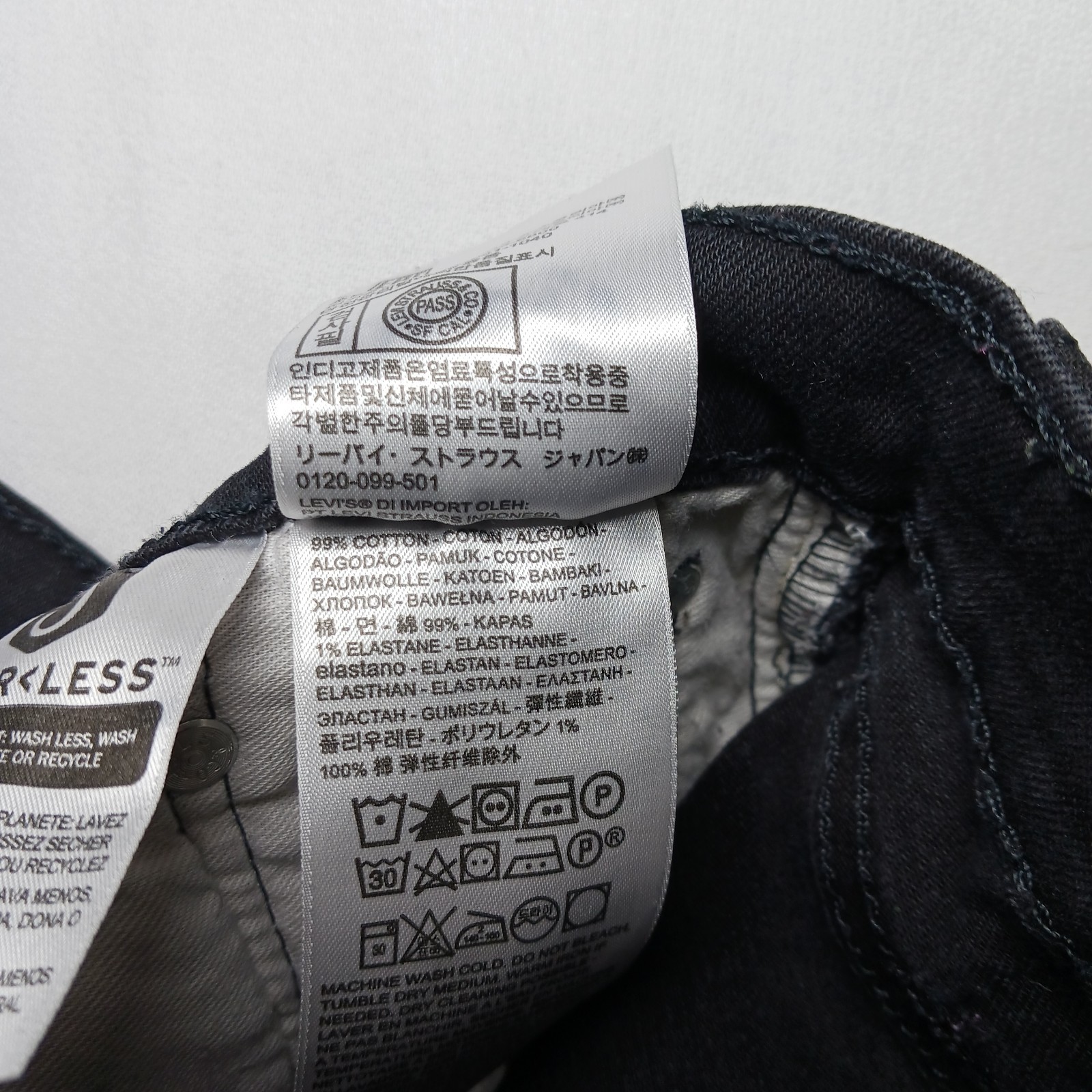 Levi’s 502 Mens Regular Tapered Fit Jeans 30X30 Black Wash Denim Stretch