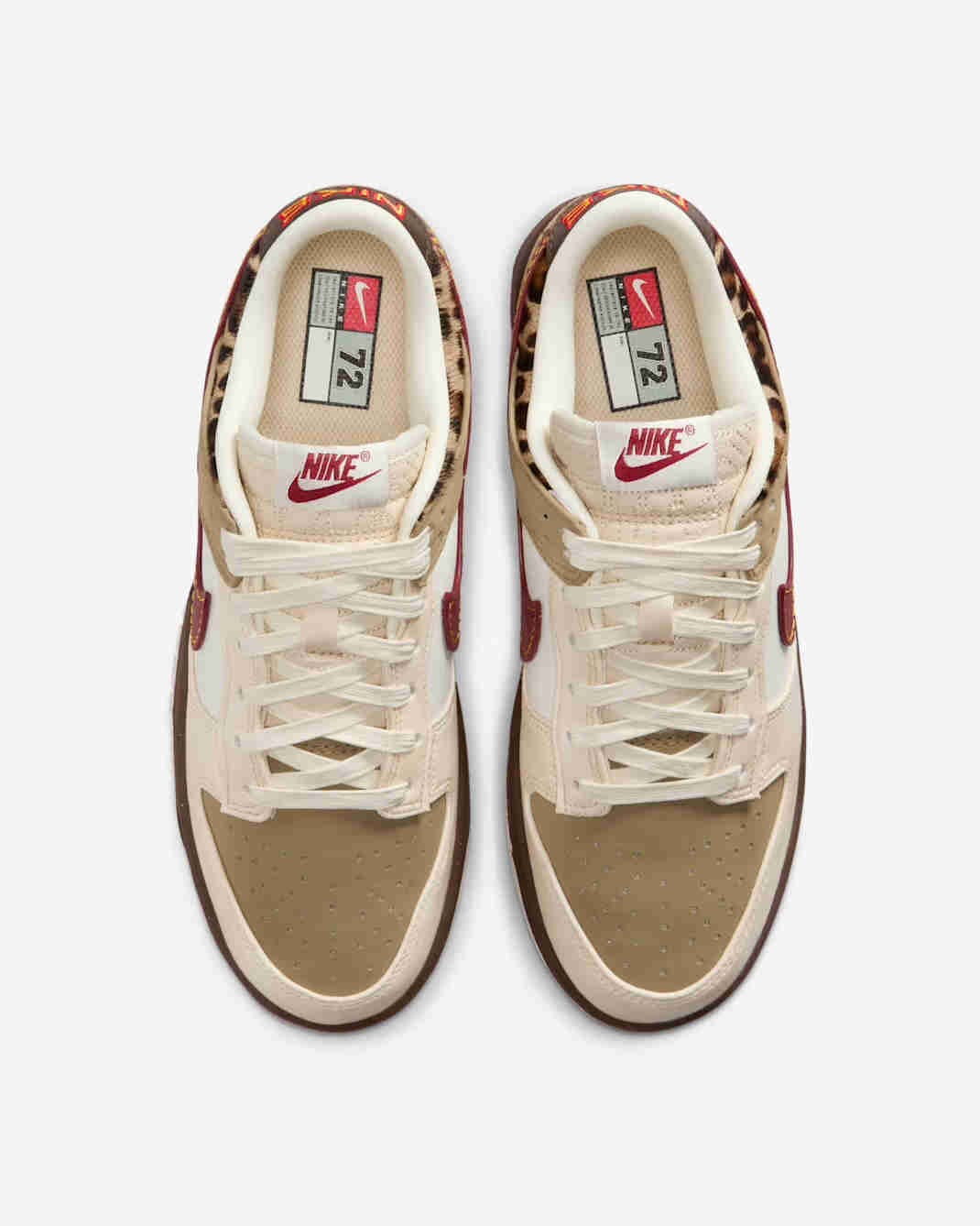 Nike Nike Womens Dunk Low Khaki Team Red IM6687-262 Women Size