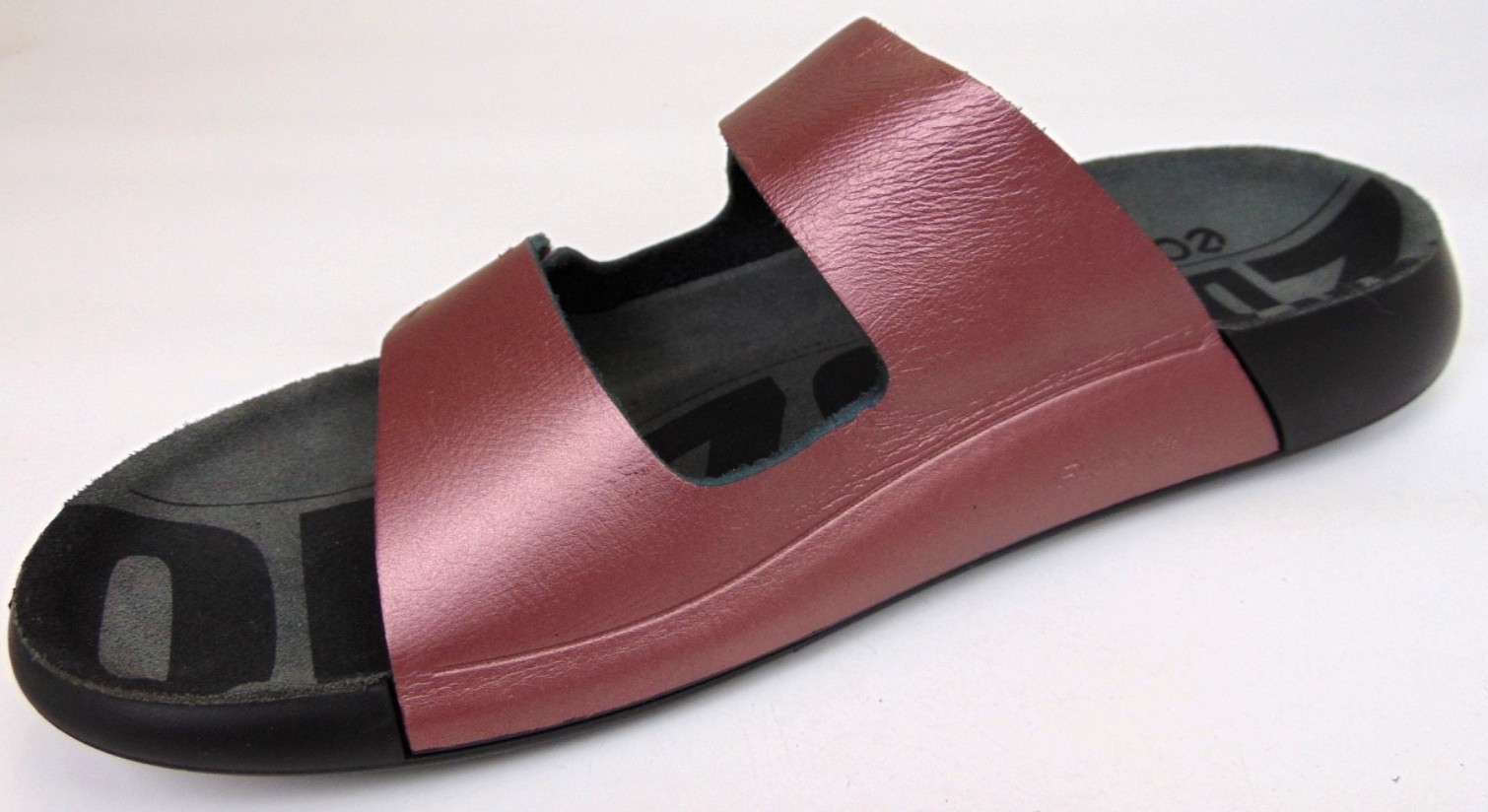 ECCO 2nd Cozmo Women’s Two Strap Fluidform Leather Sandals Woodrose Size 9 – 9.5
