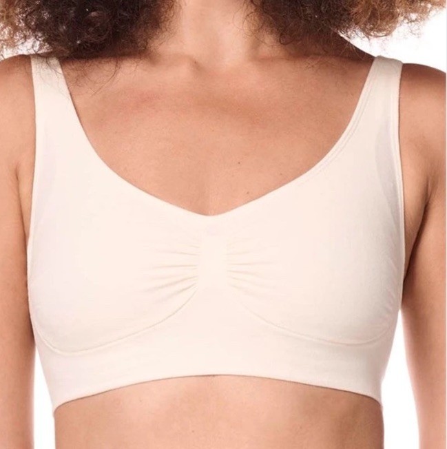 NWT Amoena Becky Wire-Free Bra Off-White Style 44676-S Size Medium