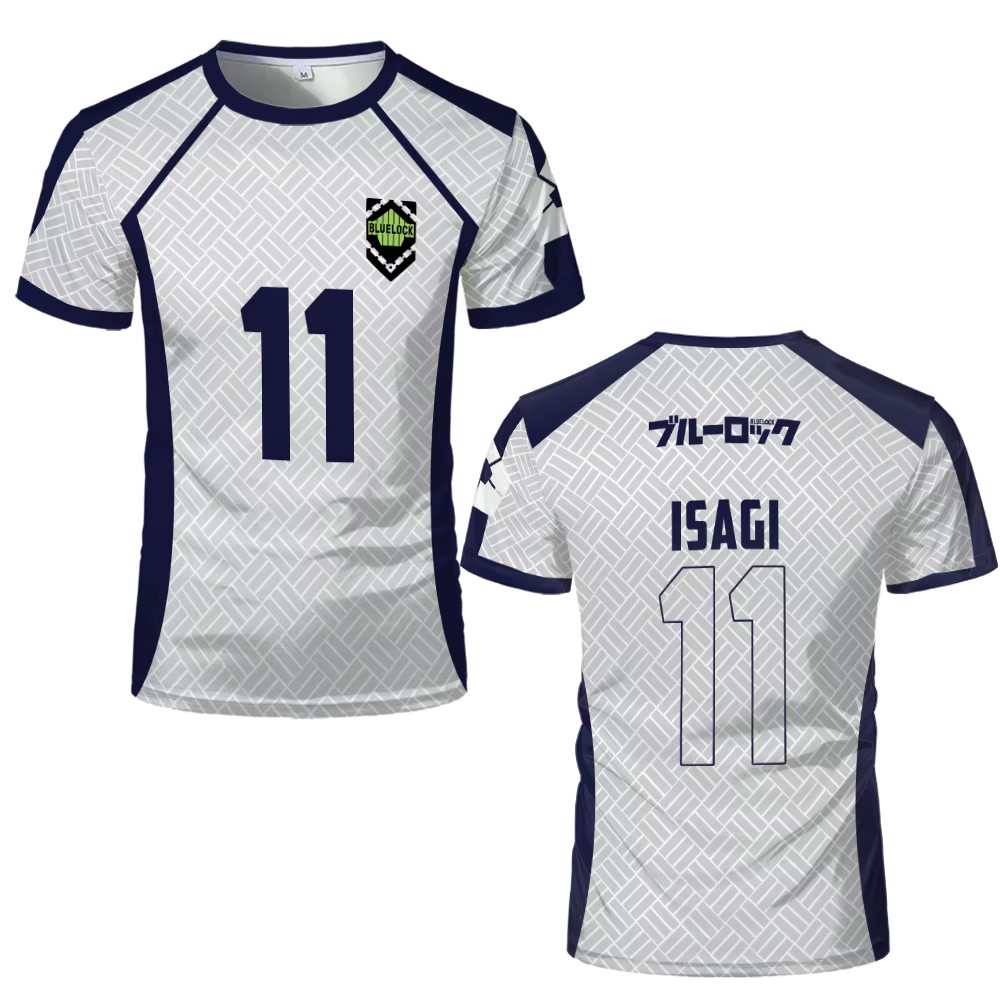 Blue Lock Nagi Isagi Gagamaru Men Women Blue Lock Anime Soccer Jersey T-shirt
