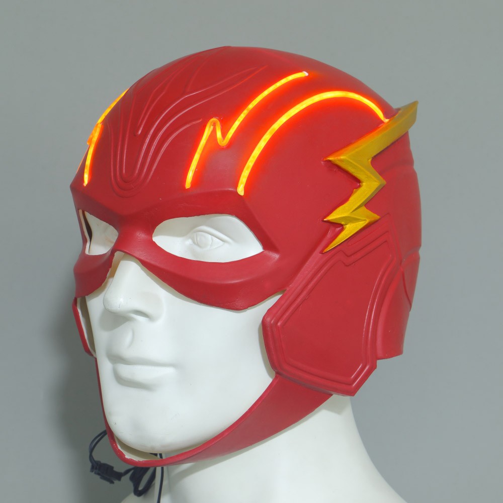 Cosplay The Flash Movie Barry Allen Led Helmet Superhero Halloween Masks Props