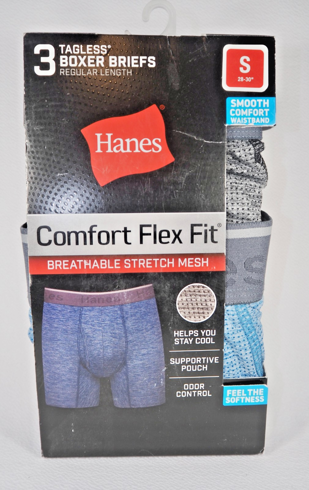 Hanes CFFBC3 Ultra Soft Stretch Boxer Brief – 3 Pack