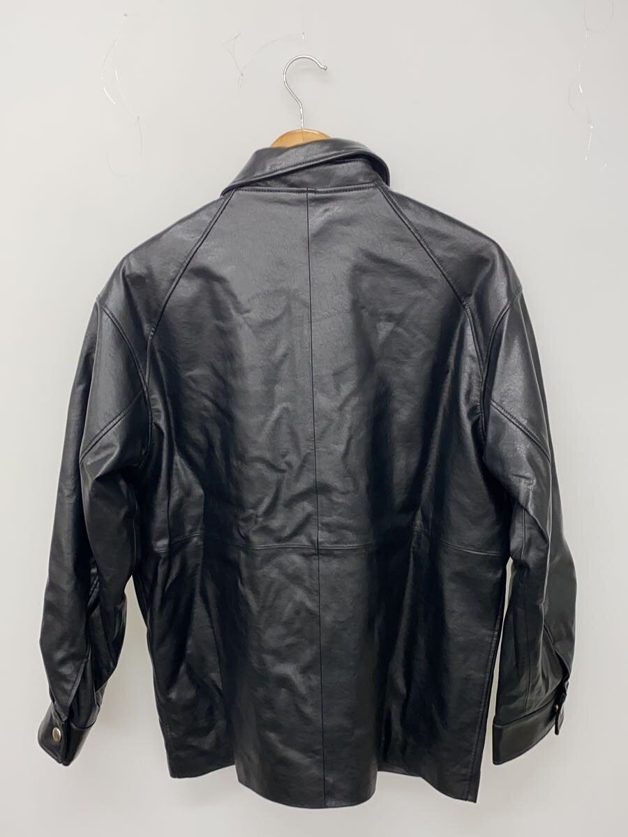 Miesrohe Steel Collar Coverall/Leather Jacket/0/Polyester/Blk/Mwfj2540