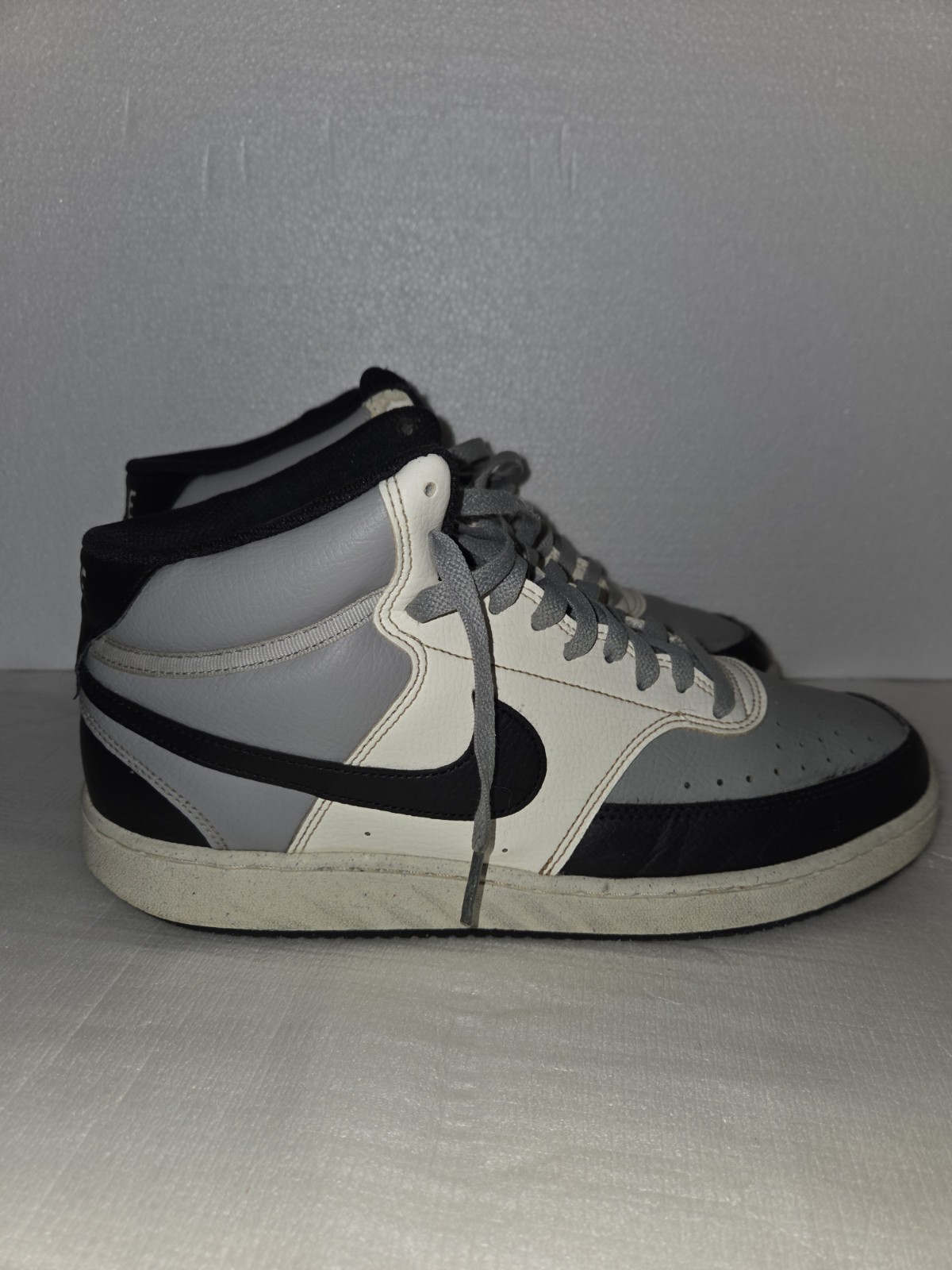 Size 10.5 – Nike Court Vision Next Nature Mid Light Smoke Grey Sail