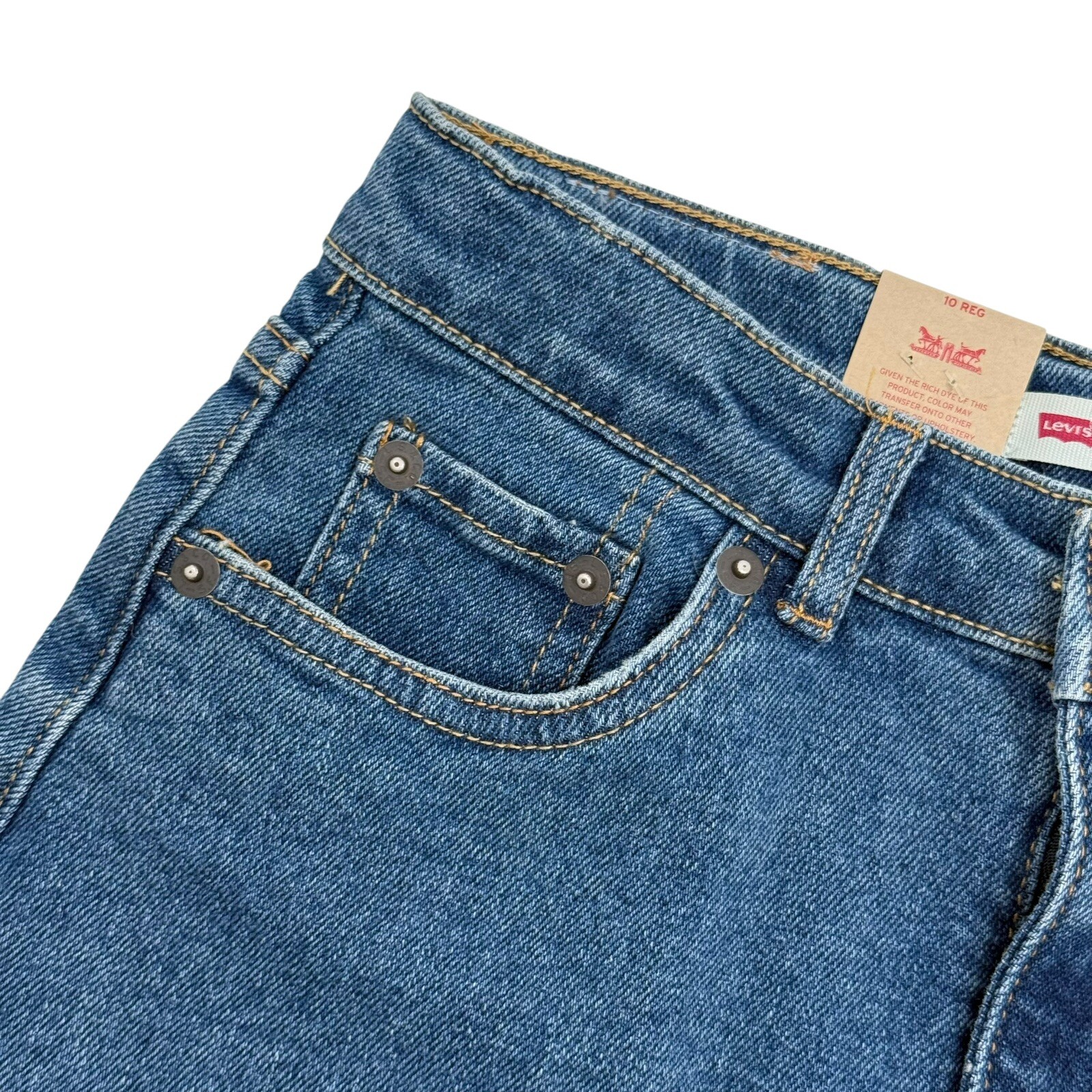 Levi’s Girls Size 10 High Rise Denim Skirt Coastal Cowgirl Festival Classic NEW