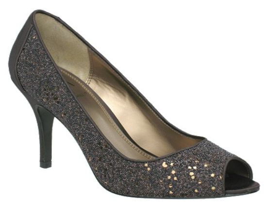 $110 M By Marinelli Elle Beaded Pumps NEW Chocolate Caviar Night (Brown) Size 6