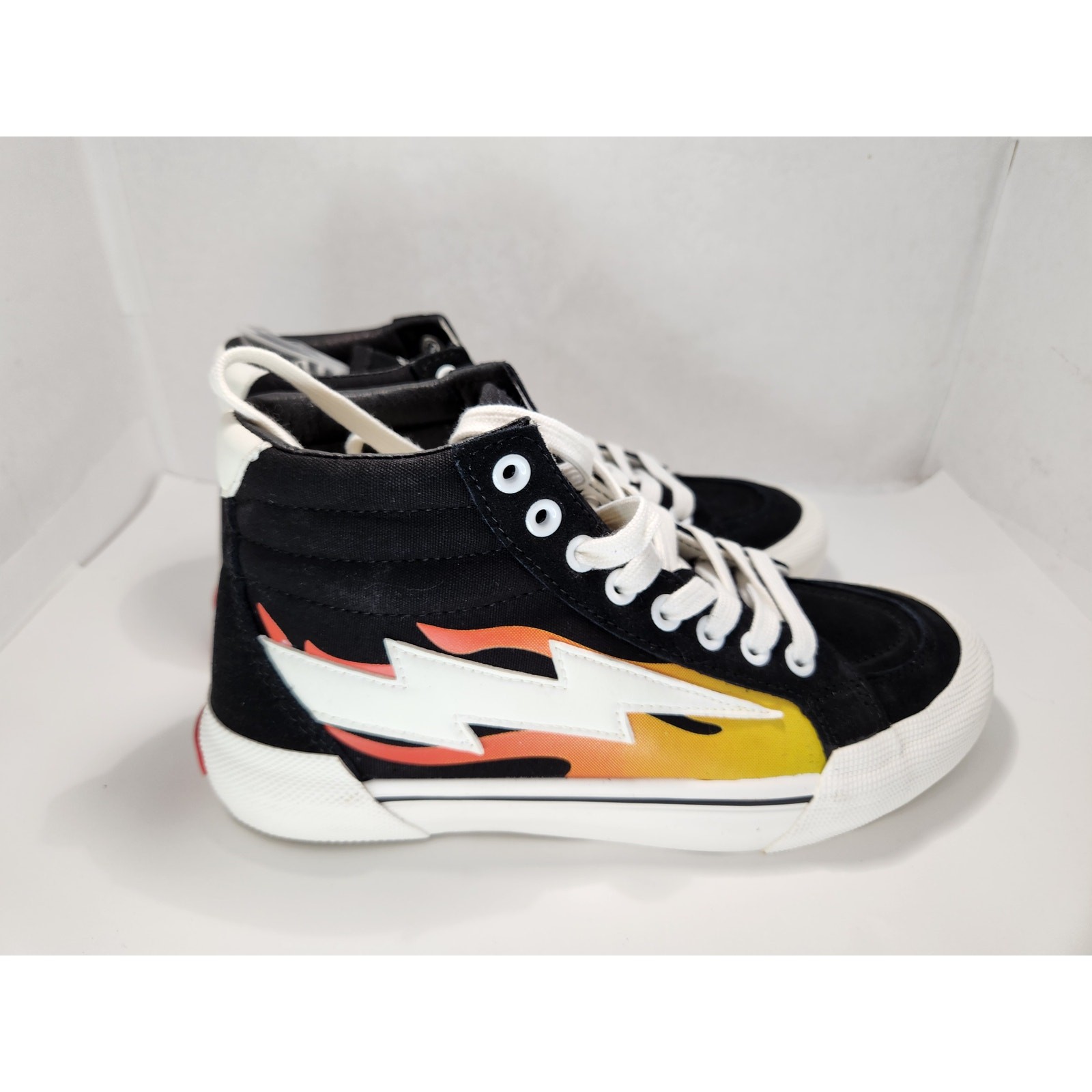 Revenge X Storm Vol. 2 Black Flame Sneakers – Size 5 Limited Edition Streetwear