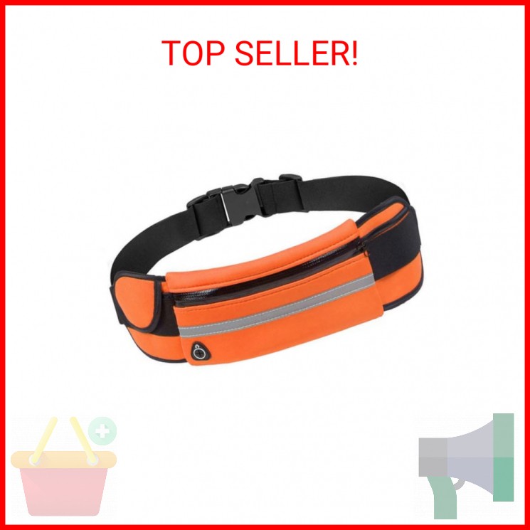 Running Bum Bag Fanny Pack Travel Waist Money Belt Zip Hiking Pouch Wallet (Oran