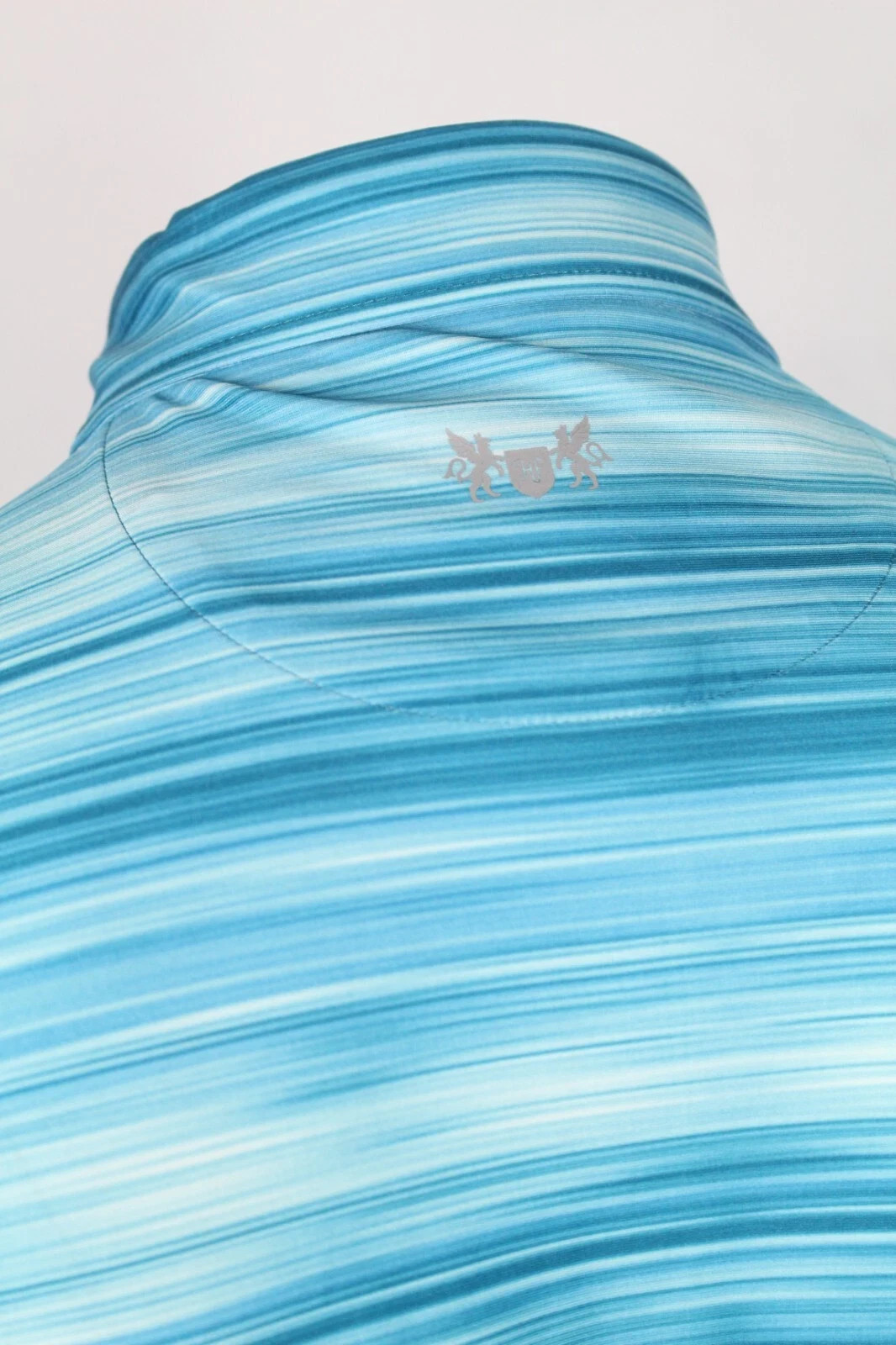 Hickey Freeman Men’s Golf Polo Short Sleeve Shirt Wicking Stretch Aqua Blue
