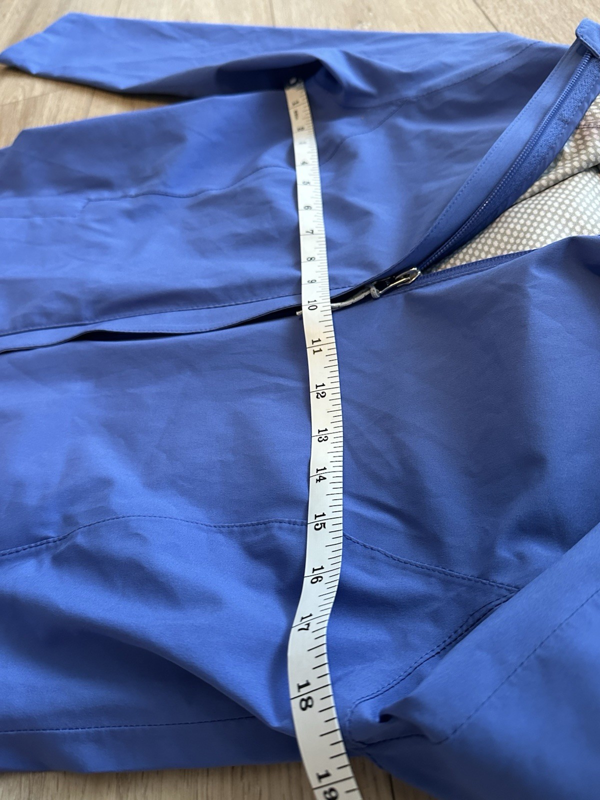 Free Country Blue/Purple Softshell waterproof hooded Rain Jacket Womens Sz S