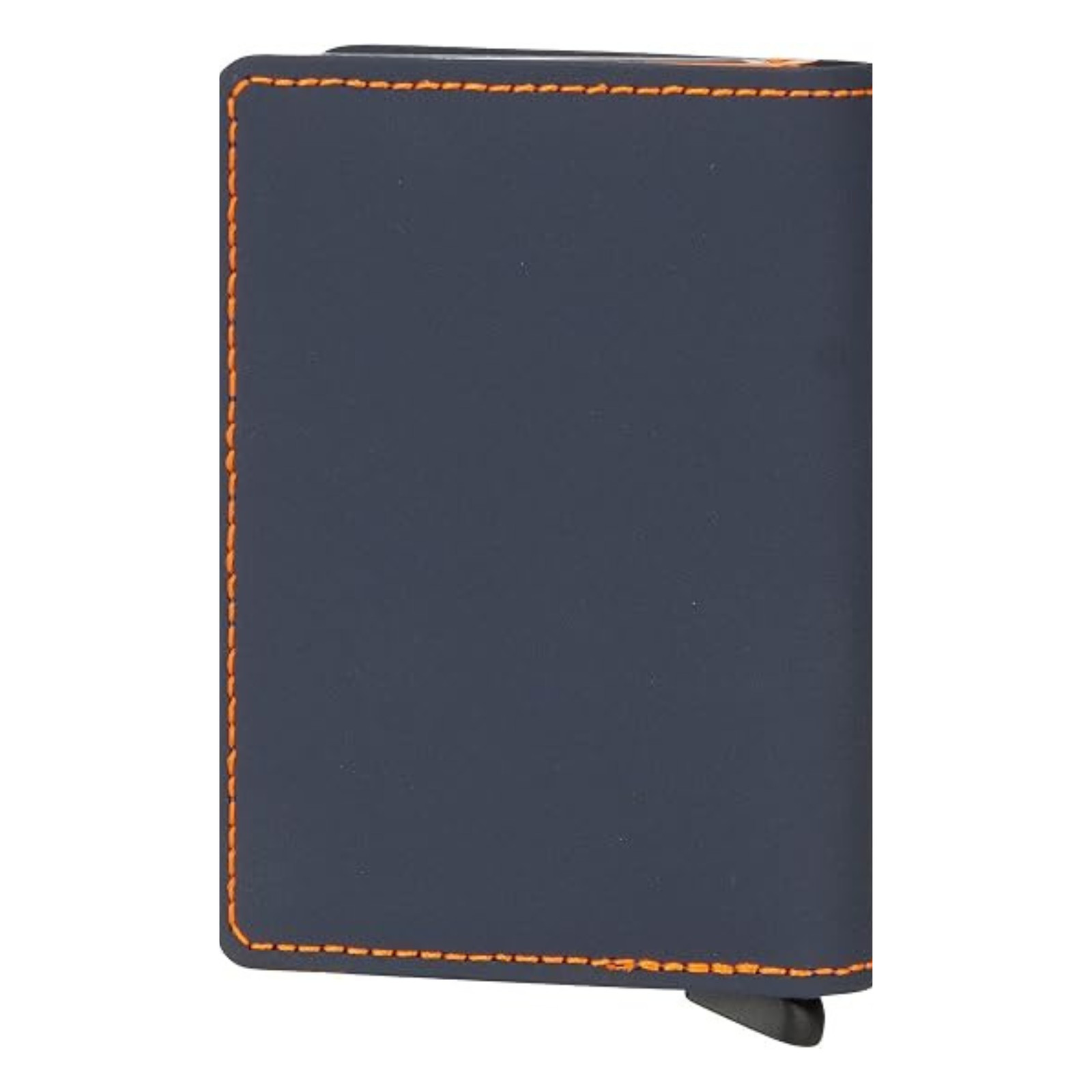 Secrid Men’s Slimwallet, Leather Made, Night Blue & Orange, 6.5 x 10.2 x 2.1 cm