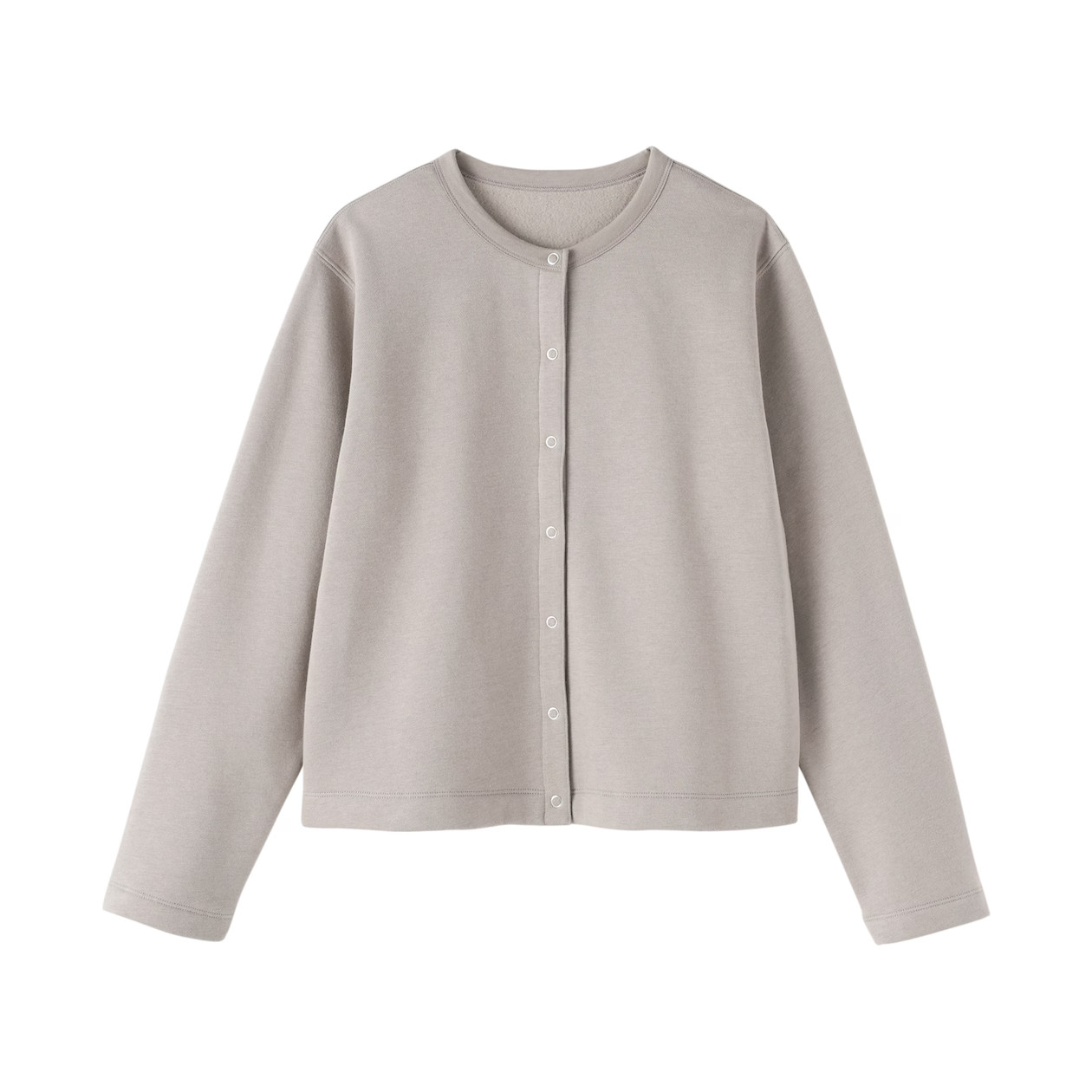 MUJI Womens Sweatshirt Cardigan Mocha Brown 2026 FedEx