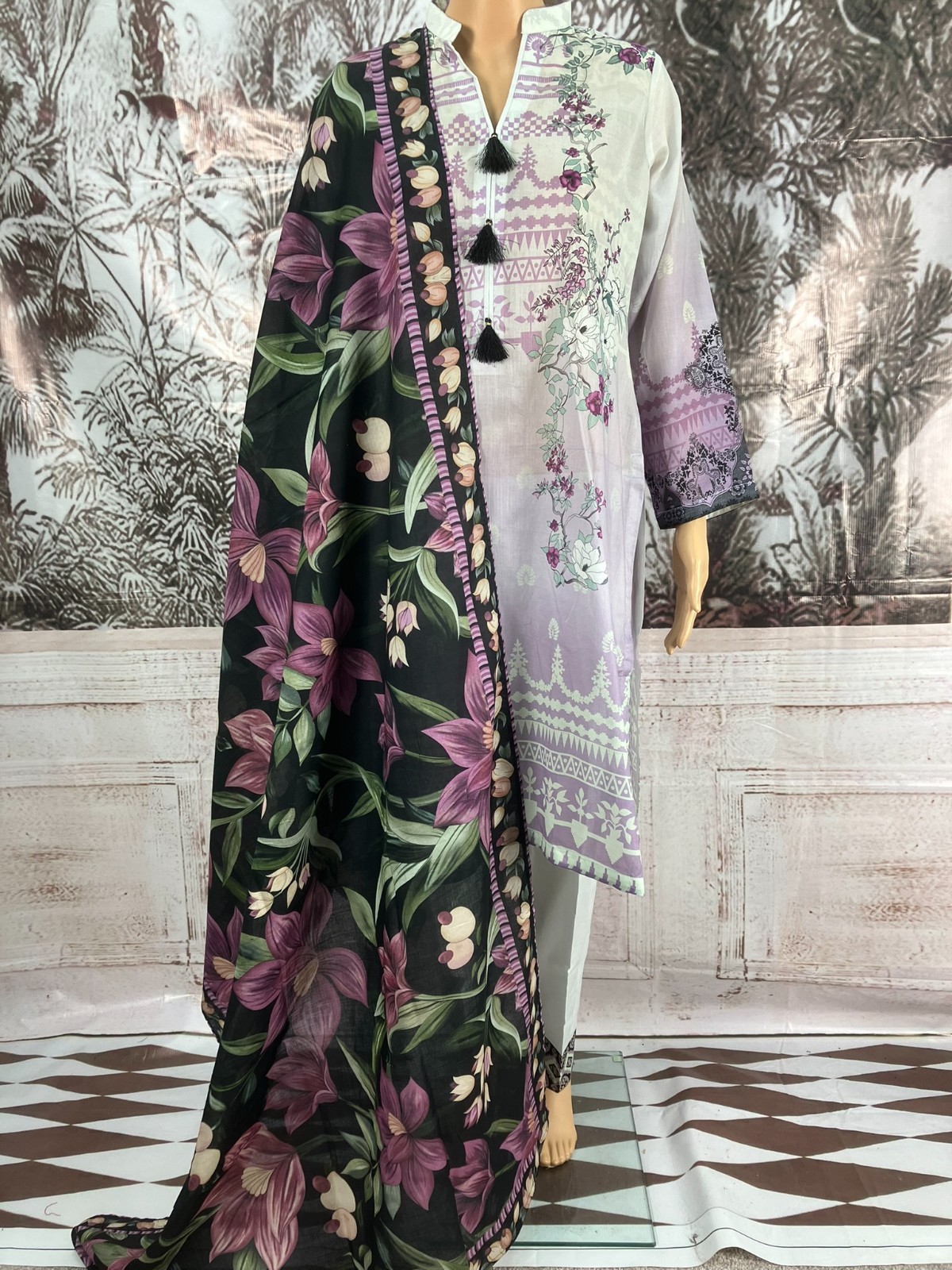 SALITEX SANA & SARA LAWN 3 PIECE SUIT READY TO WEAR