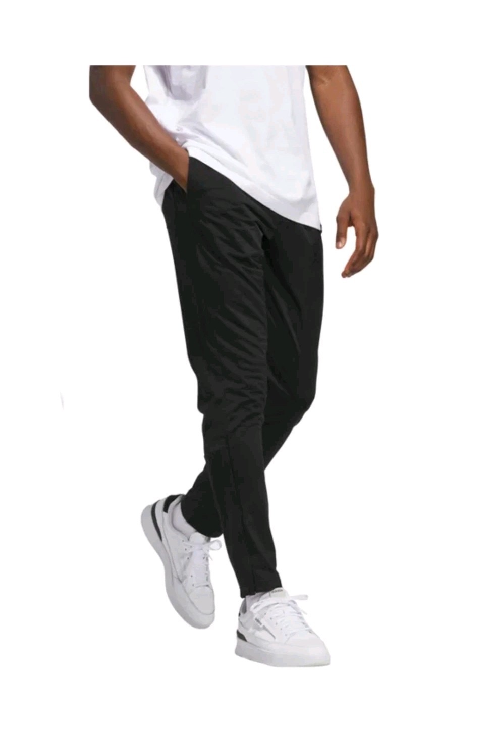 NWT Adidas Men’s Track Pant Tricot Ankle Zip Recycled Polyester Black KD3638 M