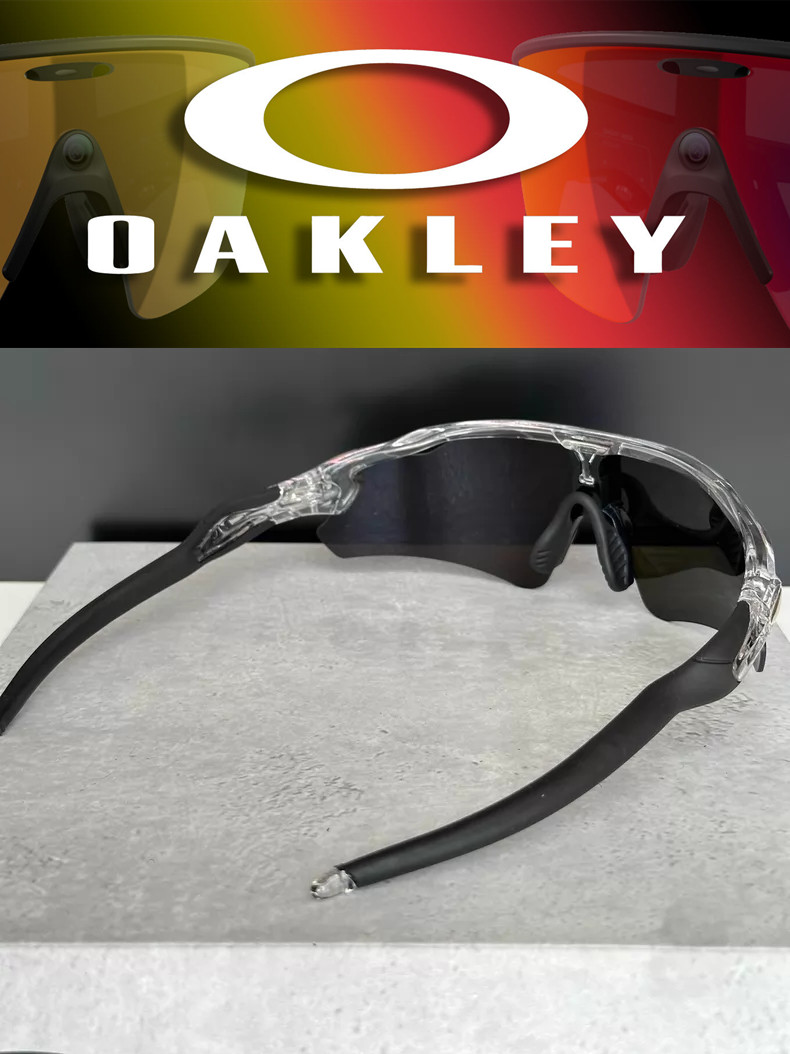 Oakley Radar Ev Path Sport Sunglasses OO9208 Clear Frame Blue Lenses