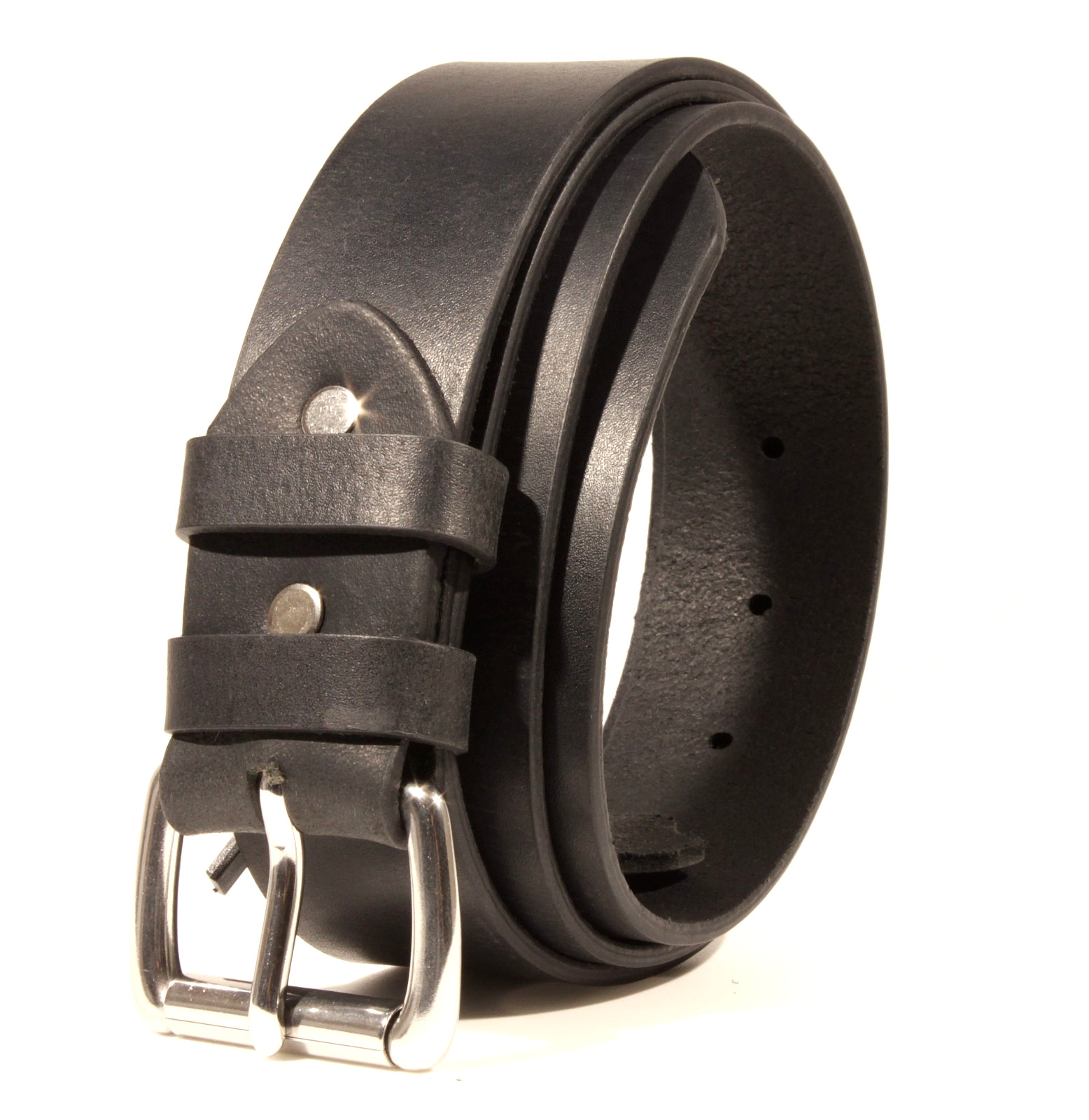 Men’s Full Grain Buffalo Leather Belt 1.5 Amish Made USA Heavy Duty Work Casual