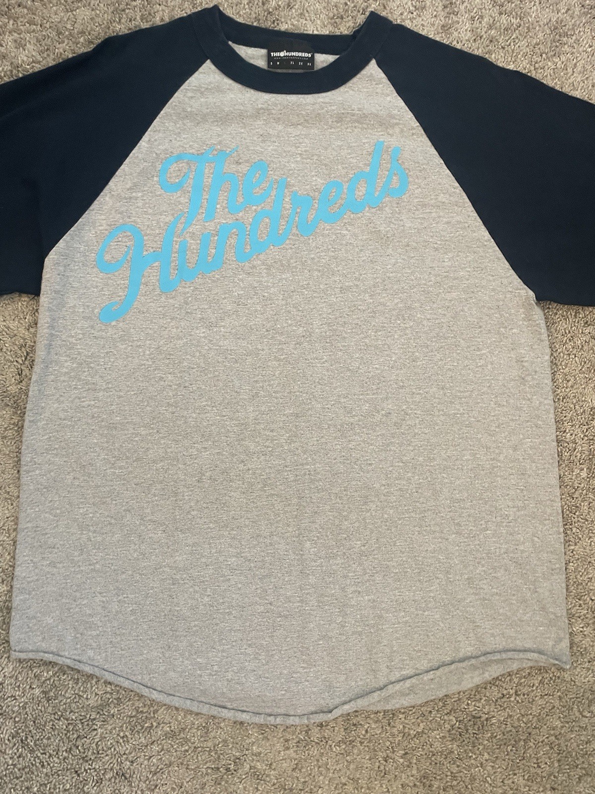 Vintage The Hundreds Skateboarding Tee Baseball T-Shirt Men’s Sz Large 90’s Y2k