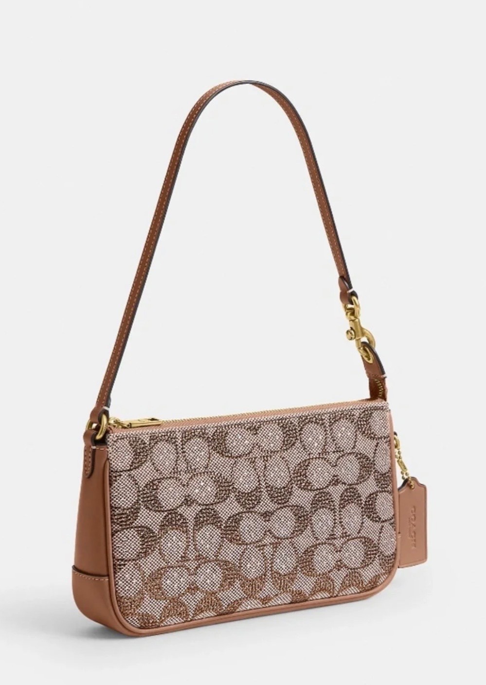 Coach Plaza Bag in Crystal Signature Jacquard
