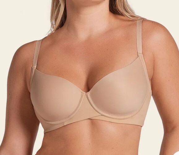Leonisa 36DD Total Embrace Supportive Contouring Bra With Underwire Beige NWT