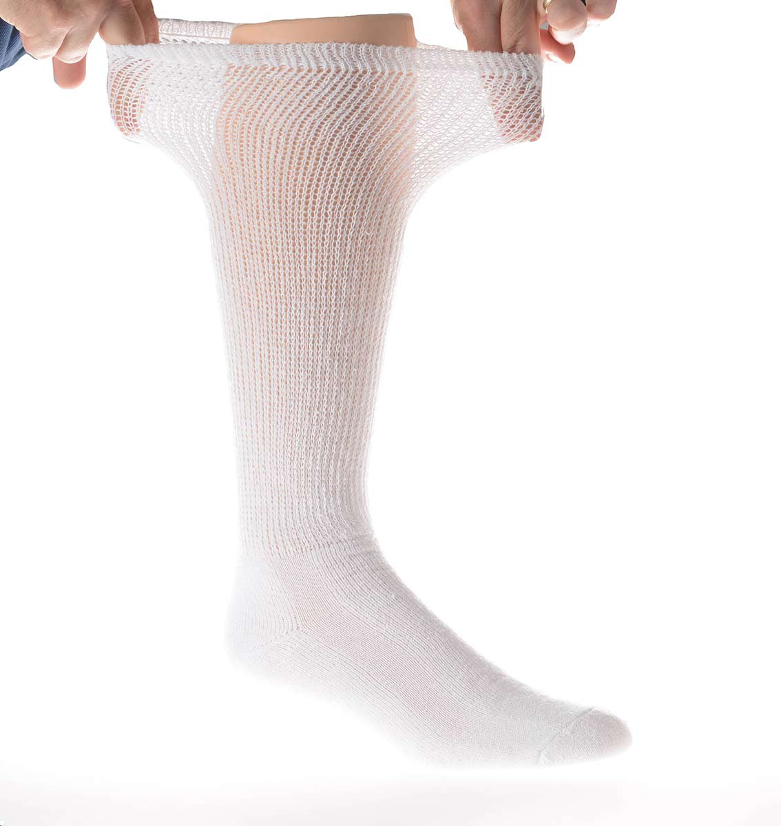 PHYSICIAN’S CHOICE OVER THE CALF DIABETIC CREW SOCKS 3-6-12 PAIRS 10-13/13-15