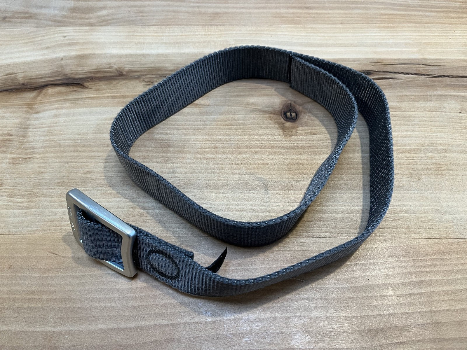 Patagonia Tech Web Belt Approx 28-36” Grey Nylon Tactical Hiking Aluminum Buckle