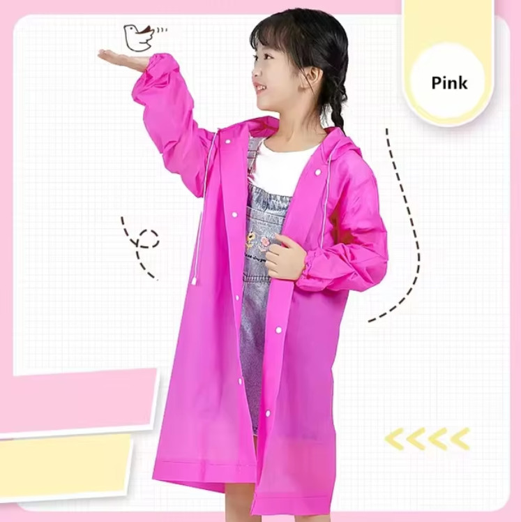 Adult Waterproof Hooded Raincoat Jacket Rain Coat Poncho Rainwear Outdoor Hiking