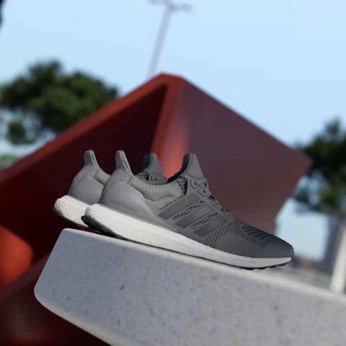 Adidas Ultraboost 1.0 Wolf Grey/White Running Shoes Mens Size HQ4200 G