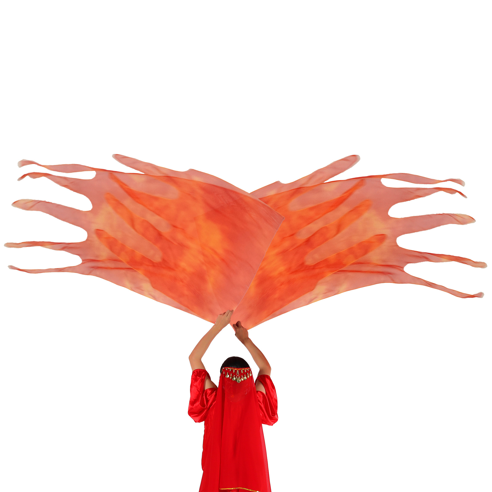 Holy Fire Prophetic Worship Flags for Dance Church Praise Dance Wings Banners