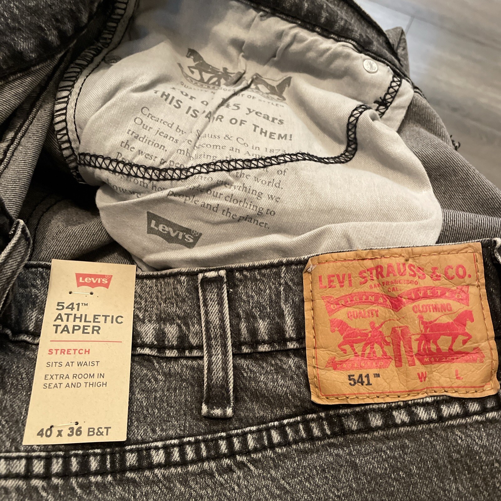 NEW Levi’s 541 Men’s Jeans Dancing Robot-grey- MANY SIZES 187570139