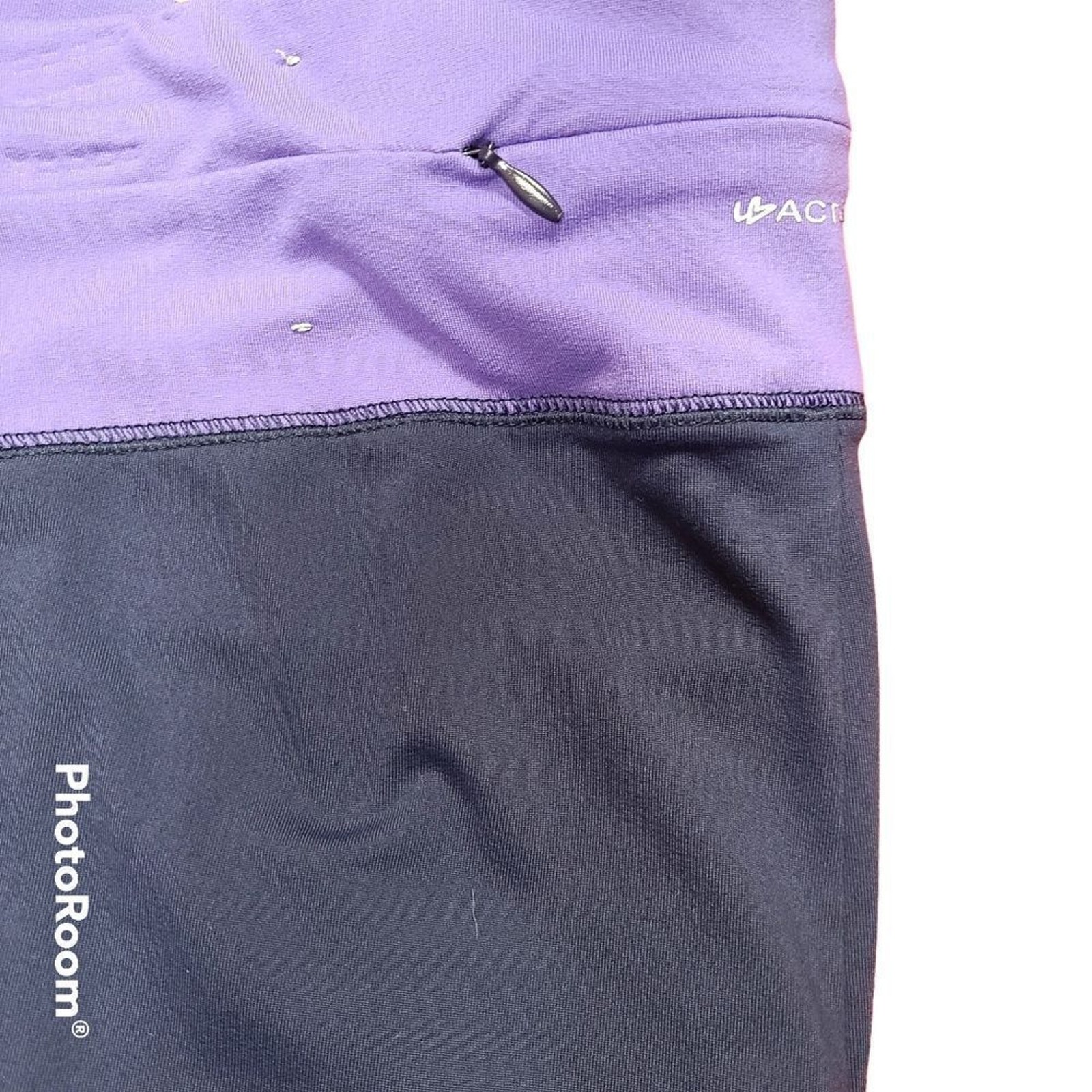 Lane Bryant Active Size 18-20 High-Rise Capri Leggings Blue Purple Colorblock