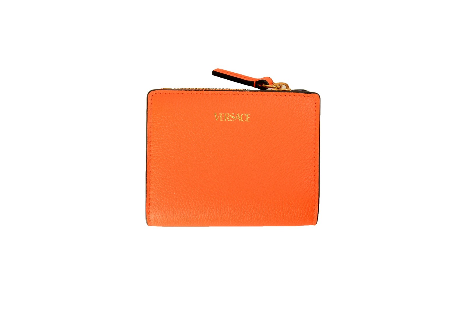 Versace Women’s 100% Textured Leather Card Case Compact Wallet