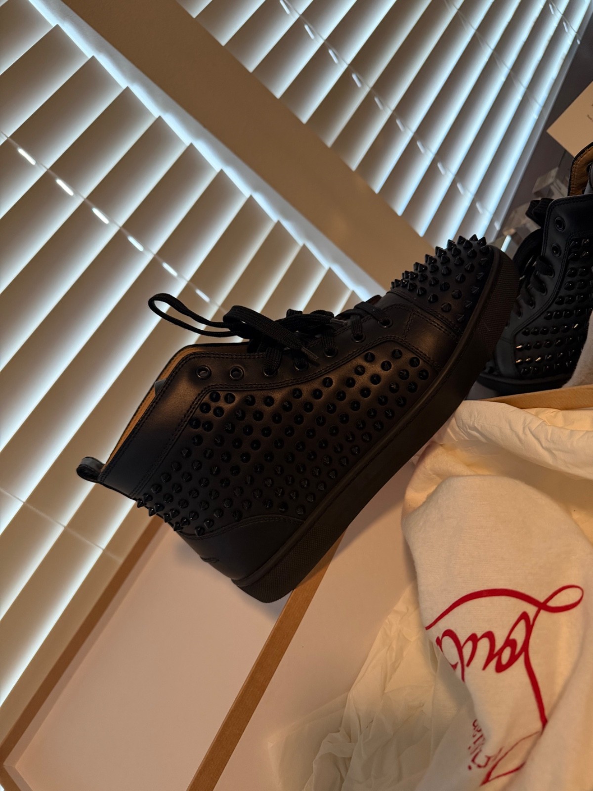 christian Louboutins classic black mens/w original box