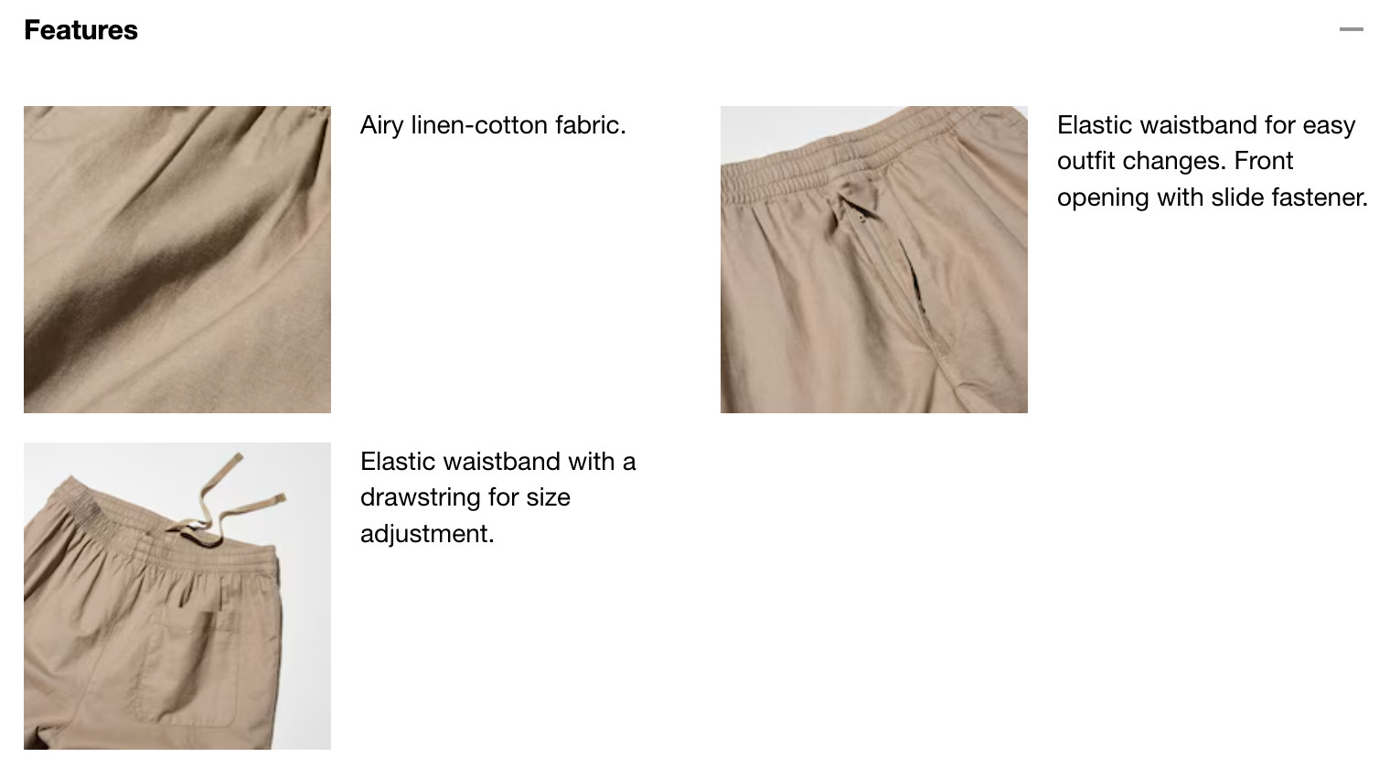 UNIQLO Linen Blend Easy Shorts | 5″ Lightweight Vacation Cool material