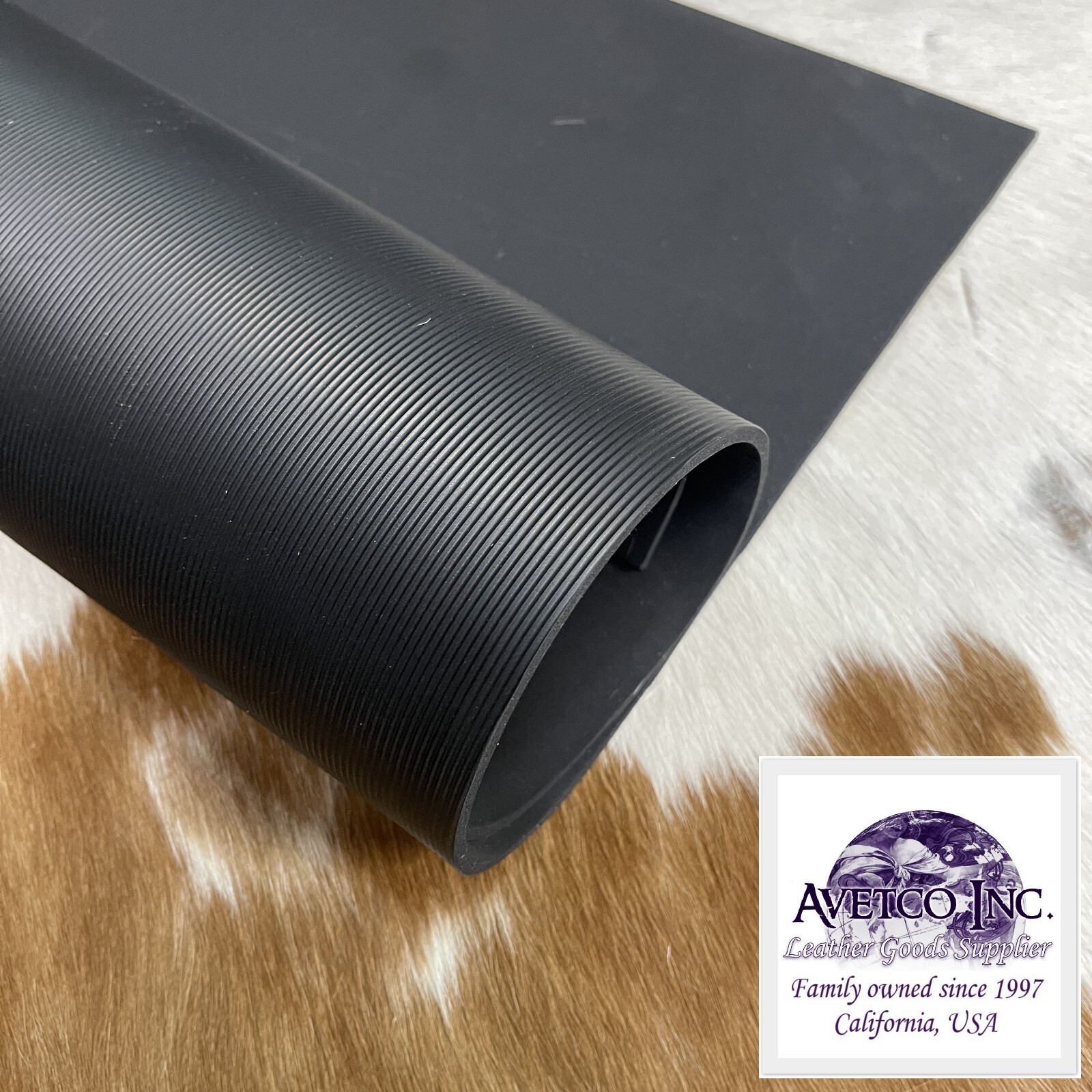 Fine Line 4 mm EVA/Rubber Soling Large Sheet Shoe Repair 30″ x 30″ Black