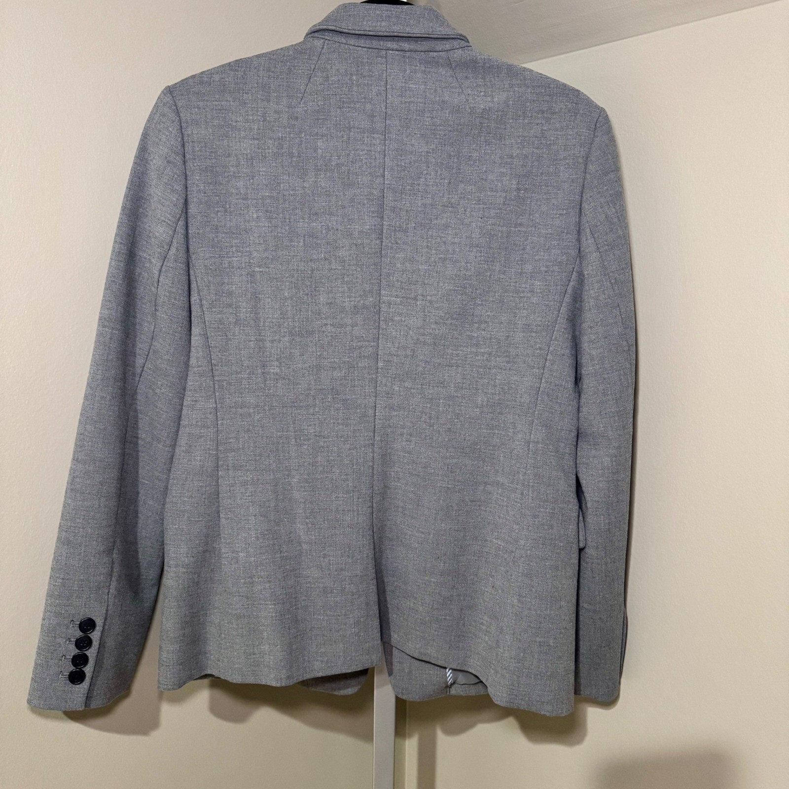 J Crew Regent Gray Blazer Jacket Women Size 6 Career Work Office