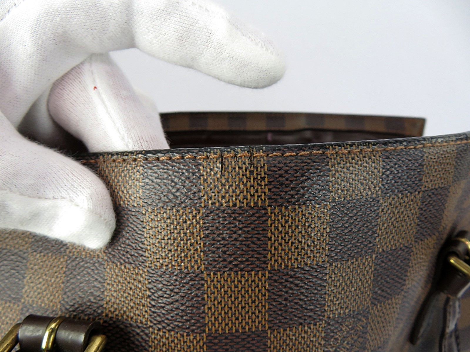Authentic LOUIS VUITTON Chelsea Damier Ebene Tote Shoulder Bag Purse #63979